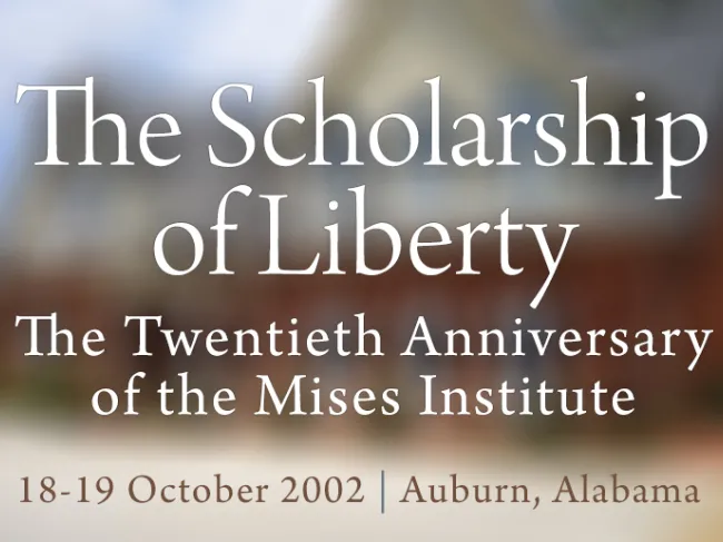 The Scholarship of Liberty 20th Anniversary 2002